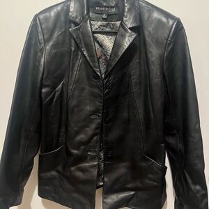 Kenneth Cole Black Leather Jacket